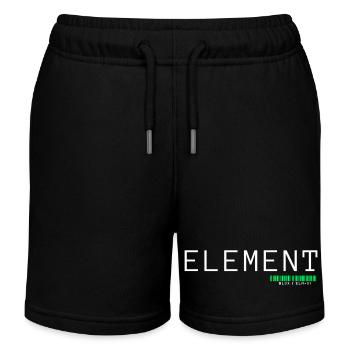 ELEMENT | Minimalist Architects of Essence Design - Kids Organic Sweat Shorts by Stanley/Stella - black - Front