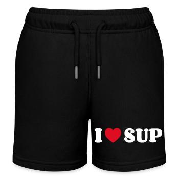 J’adore le paddle debout SUP, le paddle debout - Short de jogging enfant bio Stanley/Stella - noir - Devant