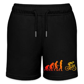 Idée cadeau pour un vélo de route avec vélo de route - Short de jogging enfant bio Stanley/Stella - noir - Devant