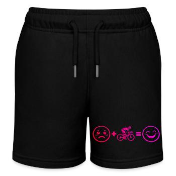 Idée cadeau pour un vélo de route avec vélo de route - Short de jogging enfant bio Stanley/Stella - noir - Devant