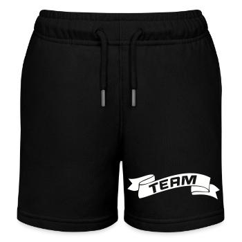 team- - Kinder Organic Joggingshorts Mini Bolter von Stanley/Stella - Schwarz - Vorne