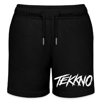 Tekkno Rave Music Grunge Lettering - Kids Organic Sweat Shorts by Stanley/Stella - black - Front
