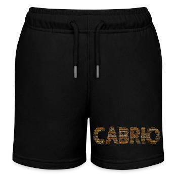 Wortwolke Cabrio Sprüche Sommer Auto  - Kinder Organic Joggingshorts Mini Bolter von Stanley/Stella - Schwarz - Vorne