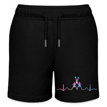 Cheerpom pom girls Mom Cheerleading - Short de jogging enfant bio Stanley/Stella - noir - Devant