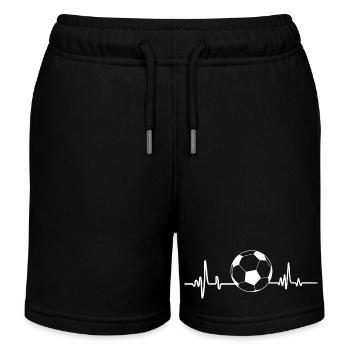 Soccer Heartbeat Soccer T-Shirt Football - Short de jogging enfant bio Stanley/Stella - noir - Devant