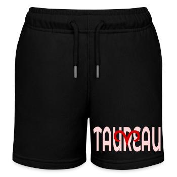 Stier März April - Kinder Organic Joggingshorts Mini Bolter von Stanley/Stella - Schwarz - Vorne