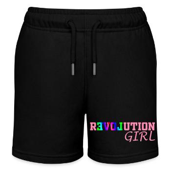 Fille de la Révolution - Short de jogging enfant bio Stanley/Stella - noir - Devant