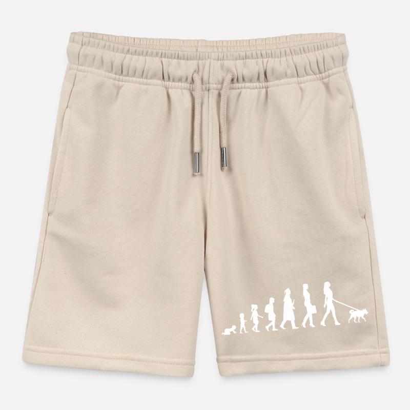 Evolution einer Hundehalterin Kinder Organic Joggingshorts Mini Bolter von Stanley/Stella