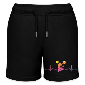 Cheerpom pom girls Mom Cheerleading - Short de jogging enfant bio Stanley/Stella - noir - Devant
