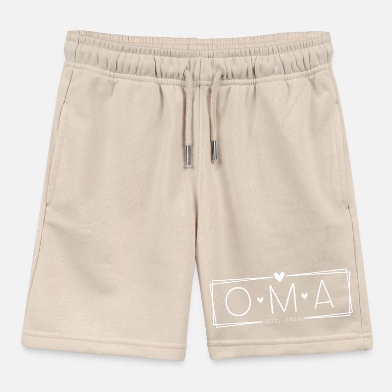 Oma Großmutter 2026 Kinder Organic Joggingshorts Mini Bolter von Stanley/Stella