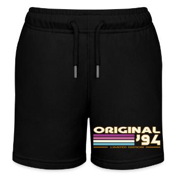 Original 94 Stripes Vintage - Short de jogging enfant bio Stanley/Stella - noir - Devant