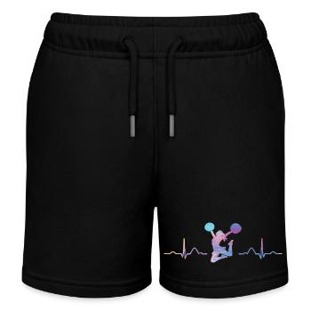 Cheerpom pom girls Mom Cheerleading - Short de jogging enfant bio Stanley/Stella - noir - Devant