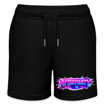 Afterparty Neon Pulse - Kinder Organic Joggingshorts Mini Bolter von Stanley/Stella - Schwarz - Vorne
