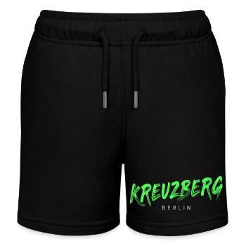 Kreuzberg Stadtteil in Berlin Deutschland Souvenir - Kinder Organic Joggingshorts Mini Bolter von Stanley/Stella - Schwarz - Vorne