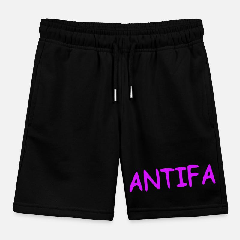 Antifa - lilac Kids Organic Sweat Shorts by Stanley/Stella