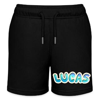 Lucas en tant que profession - Short de jogging enfant bio Stanley/Stella - noir - Devant