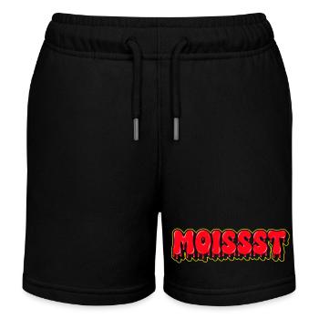 Mot-mot en police grasse humide - Short de jogging enfant bio Stanley/Stella - noir - Devant
