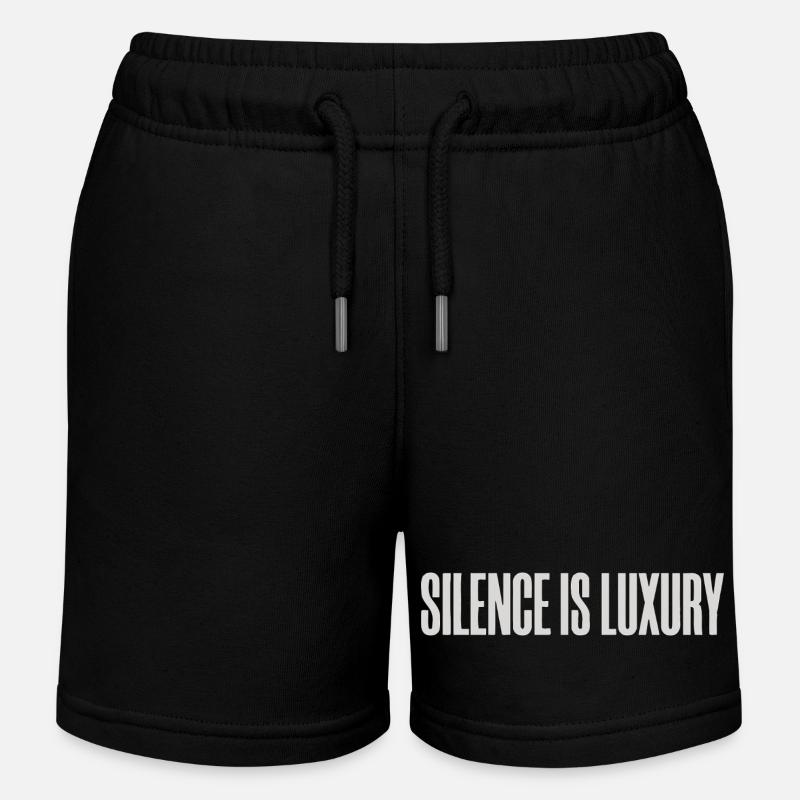 Design typographique minimaliste premium - Short de jogging enfant bio Stanley/Stella - noir
