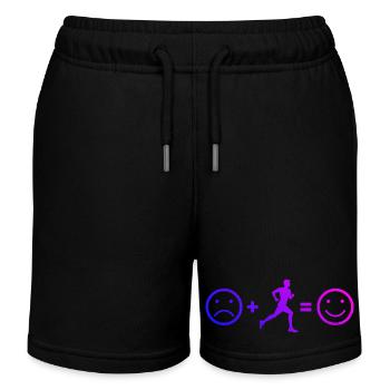 Geschenkidee für einen Running mit Running - Kinder Organic Joggingshorts Mini Bolter von Stanley/Stella - Schwarz - Vorne