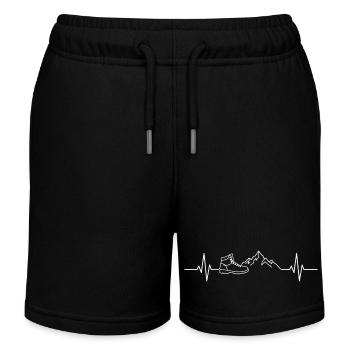 Heartbeat Hike Hiking Shoe - Kids Organic Sweat Shorts by Stanley/Stella - black - Front