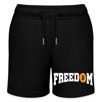 Freedom Bitcoin  - Kinder Organic Joggingshorts Mini Bolter von Stanley/Stella - Schwarz - Vorne