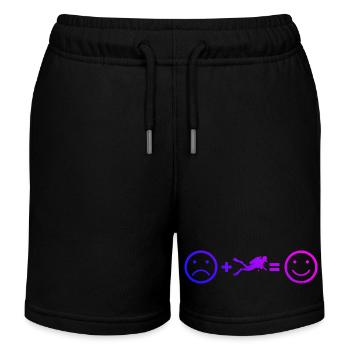 Geschenkidee für eine Freediverin mit Apnoetauchen - Kinder Organic Joggingshorts Mini Bolter von Stanley/Stella - Schwarz - Vorne