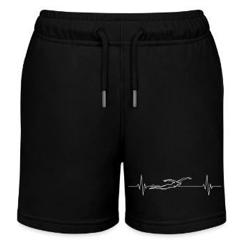Schwimmen Racerback Crawl Herzschlag Herzschlag Herzschlag - Kinder Organic Joggingshorts Mini Bolter von Stanley/Stella - Schwarz - Vorne