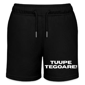 Genter Dialekt-T-Shirt. Belgische Streetwear - Kinder Organic Joggingshorts Mini Bolter von Stanley/Stella - Schwarz - Vorne