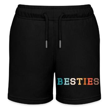 Meilleures amies - Short de jogging enfant bio Stanley/Stella - noir - Devant