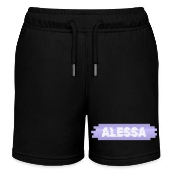 Alessa as an Infant - Kids Organic Sweat Shorts by Stanley/Stella - black - Front