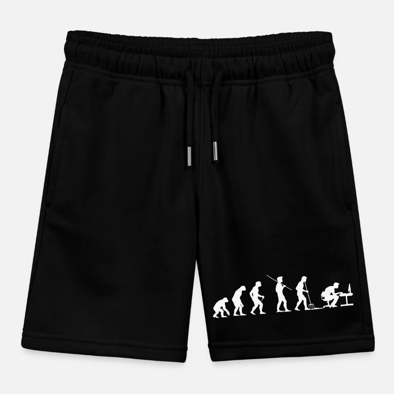 Evolution Programmierer Computerfreak Kinder Organic Joggingshorts Mini Bolter von Stanley/Stella