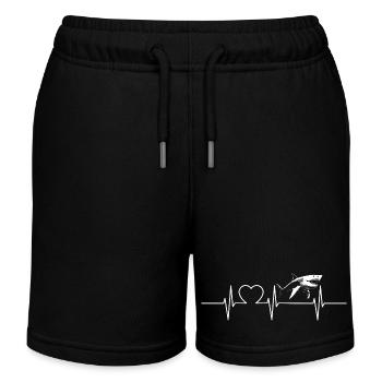 Haie Hai - Kinder Organic Joggingshorts Mini Bolter von Stanley/Stella - Schwarz - Vorne