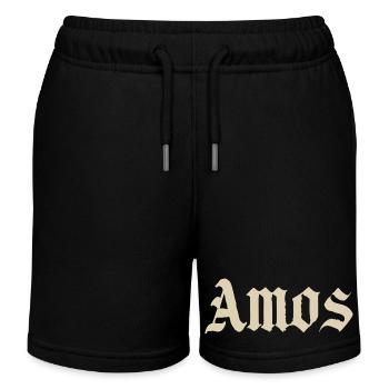 Lettrage gothique d’Amos - Short de jogging enfant bio Stanley/Stella - noir - Devant