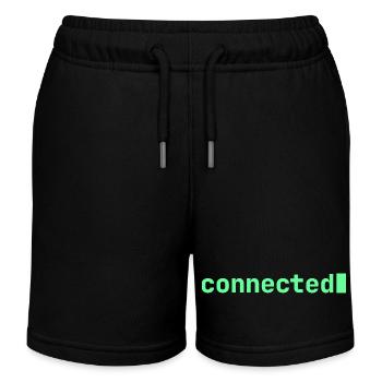 connecté | Humeur du développeur - Short de jogging enfant bio Stanley/Stella - noir - Devant