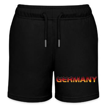 Germany Football Fan Flag Shirt Deutschland Gift - Kinder Organic Joggingshorts Mini Bolter von Stanley/Stella - Schwarz - Vorne
