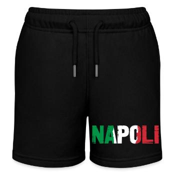 Napoli Neapel Italien - Kinder Organic Joggingshorts Mini Bolter von Stanley/Stella - Schwarz - Vorne