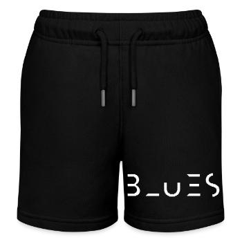 Blues Minimalist Blues Outfit for Blues Fan - Kids Organic Sweat Shorts by Stanley/Stella - black - Front