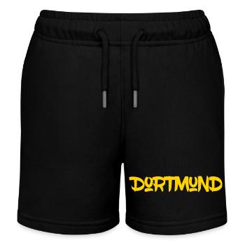 Dortmund - Ruhrpott - NRW - Zeche - Zollverein - Kinder Organic Joggingshorts Mini Bolter von Stanley/Stella - Schwarz - Vorne