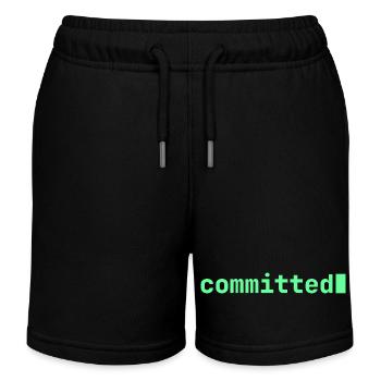 Feeling Committed | Developer mood  - Kinder Organic Joggingshorts Mini Bolter von Stanley/Stella - Schwarz - Vorne