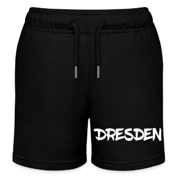 Dresden - Sachsen - Frauenkirche - Zwinger - Elbe - Kinder Organic Joggingshorts Mini Bolter von Stanley/Stella - Schwarz - Vorne