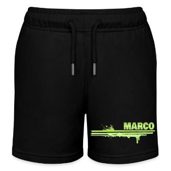 Painting Marco - Kids Organic Sweat Shorts by Stanley/Stella - black - Front
