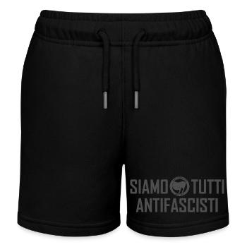SIAMO TUTTI ANTIFASCISTI inkognito - Kinder Organic Joggingshorts Mini Bolter von Stanley/Stella - Schwarz - Vorne