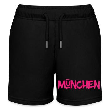 München - Bayern - Isar - Frauenkirche - Prater - Kinder Organic Joggingshorts Mini Bolter von Stanley/Stella - Schwarz - Vorne