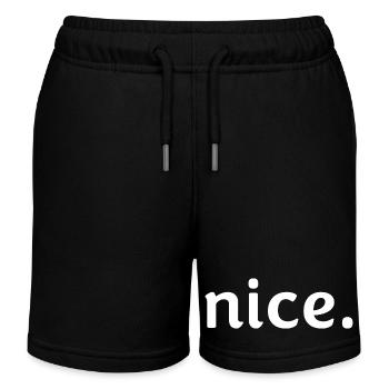 nice. - Kinder Organic Joggingshorts Mini Bolter von Stanley/Stella - Schwarz - Vorne