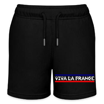 Frankreich - Kinder Organic Joggingshorts Mini Bolter von Stanley/Stella - Schwarz - Vorne