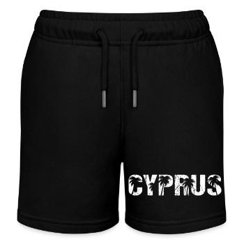 Cyprus Palm Trees Island Cyprus - Kids Organic Sweat Shorts by Stanley/Stella - black - Front