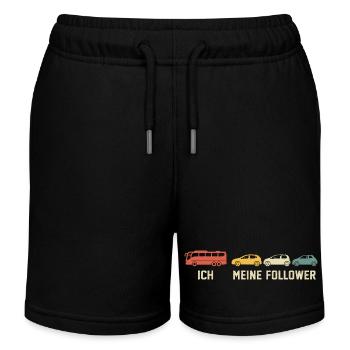 Busfahrer Und Meine Follower - Kinder Organic Joggingshorts Mini Bolter von Stanley/Stella - Schwarz - Vorne