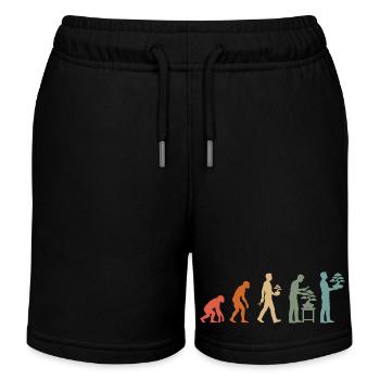 Évolution vintage de la plante japonaise de bonsaï - Short de jogging enfant bio Stanley/Stella - noir - Devant