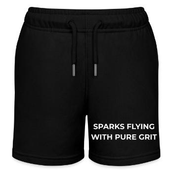 Schweißer Reiner Grit - Kinder Organic Joggingshorts Mini Bolter von Stanley/Stella - Schwarz - Vorne