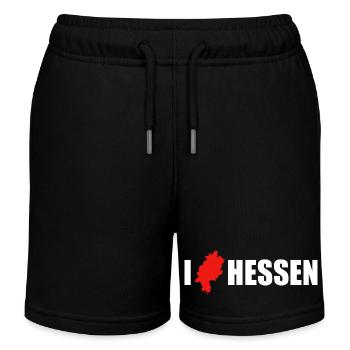 I Love Hessen - Kinder Organic Joggingshorts Mini Bolter von Stanley/Stella - Schwarz - Vorne